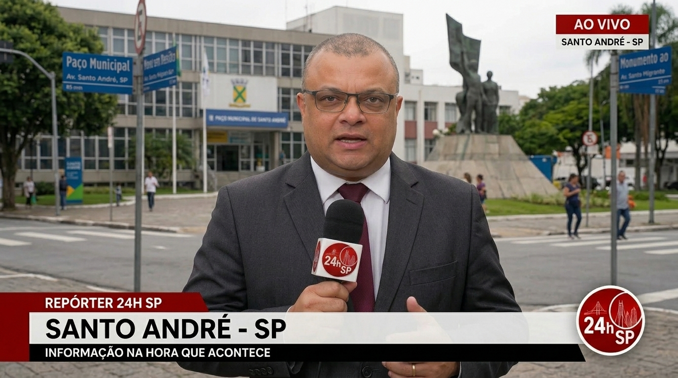 Movimentação de veículos na Avenida Santos Dumont, Cidade de Santo André SP