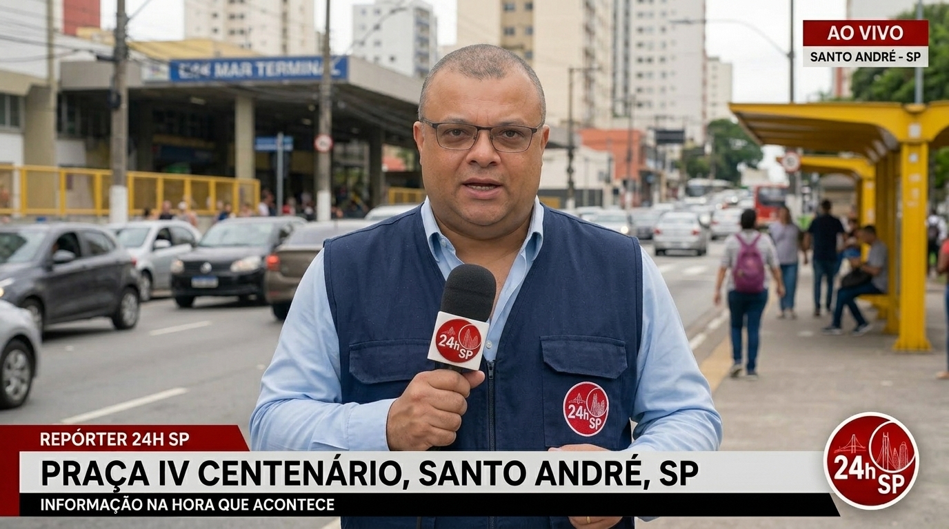 Crianças sendo vacinadas durante o Dia D em Santo André SP